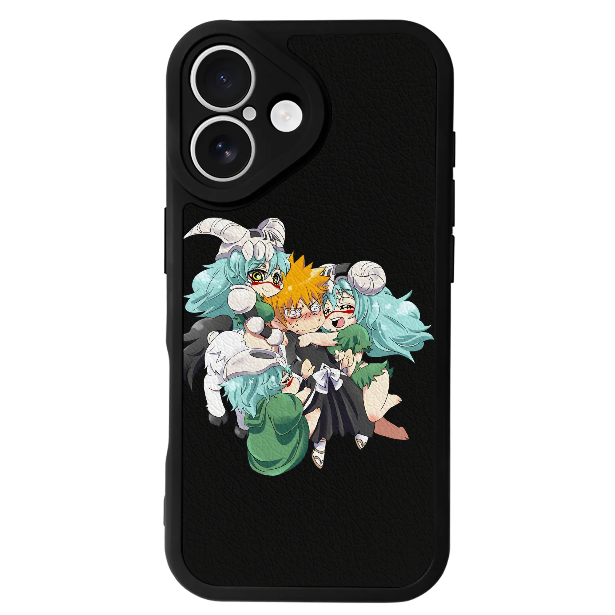 ブリーチ グッズ ネリエル・トゥ・オーデルシュヴァンク - IPhone 16シリーズ対応 ・ シリコンスマホケース ・ レザー調 ・ 高精度フィット ・ 耐衝撃 ・ ワイヤレス充電対応 ・ 精密カット